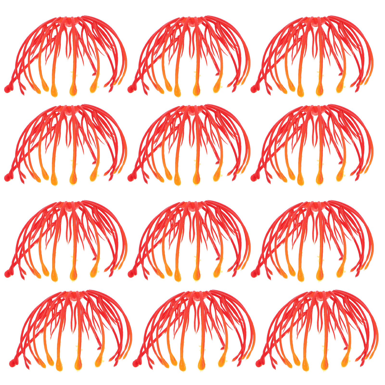 Embellishment Crafts - 30Pcs Red Plastic Flower Stamens Handmade