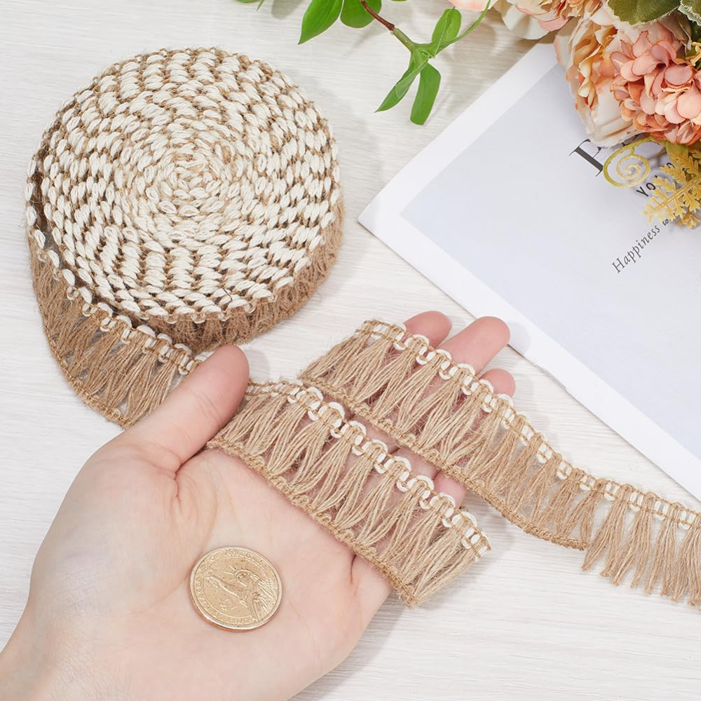 5 Meters Burlap Fringe Tassel  - огляд і ціна Tassel Fringe Trim