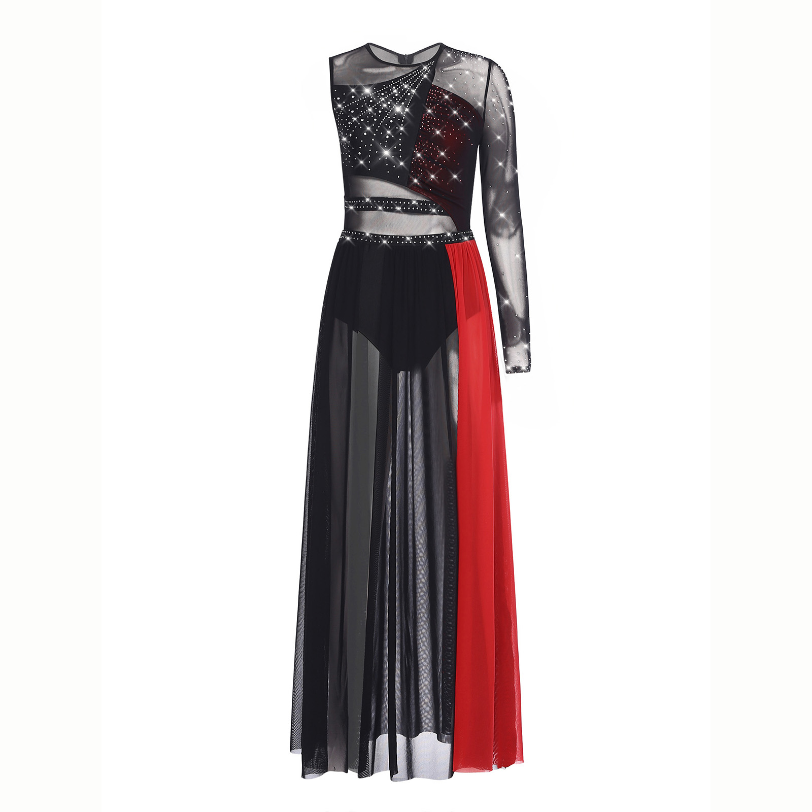 Women Lyrical Dance Costume Rh - огляд і ціна Rhinestone Banding Trim