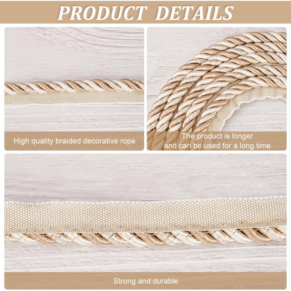 6M Polyester Twisted Lip Cord  - огляд і ціна Cord Trim Twisted
