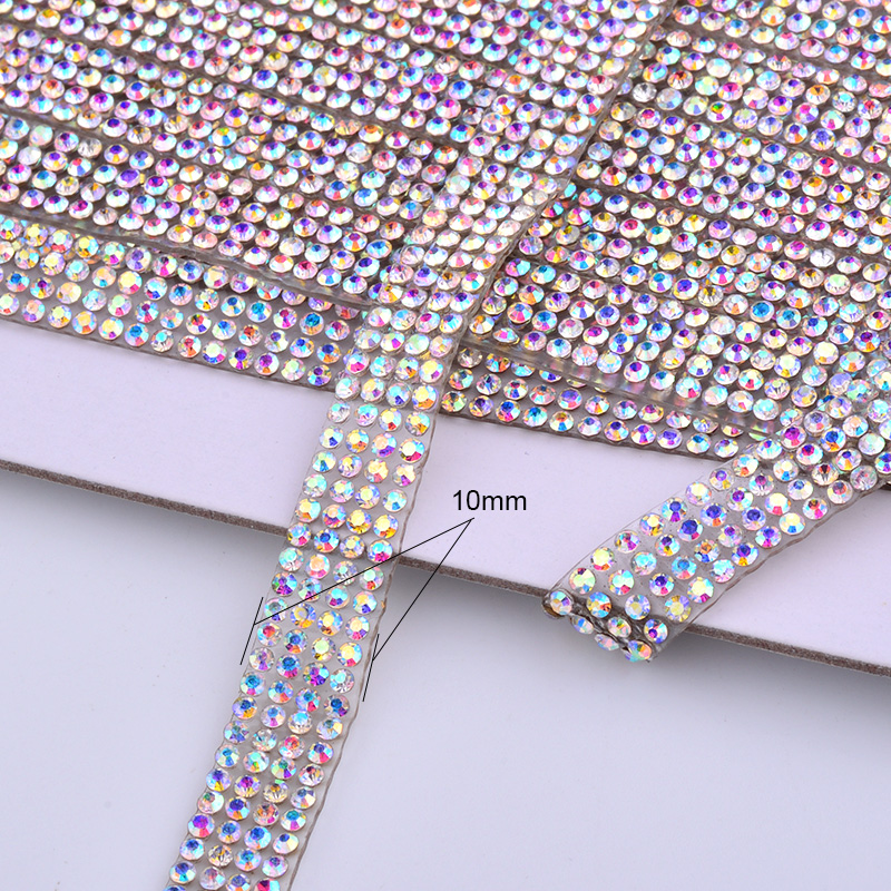 JUNAO 5Yard Crystal AB Rhinest - огляд і ціна Crystal Mesh Fabric