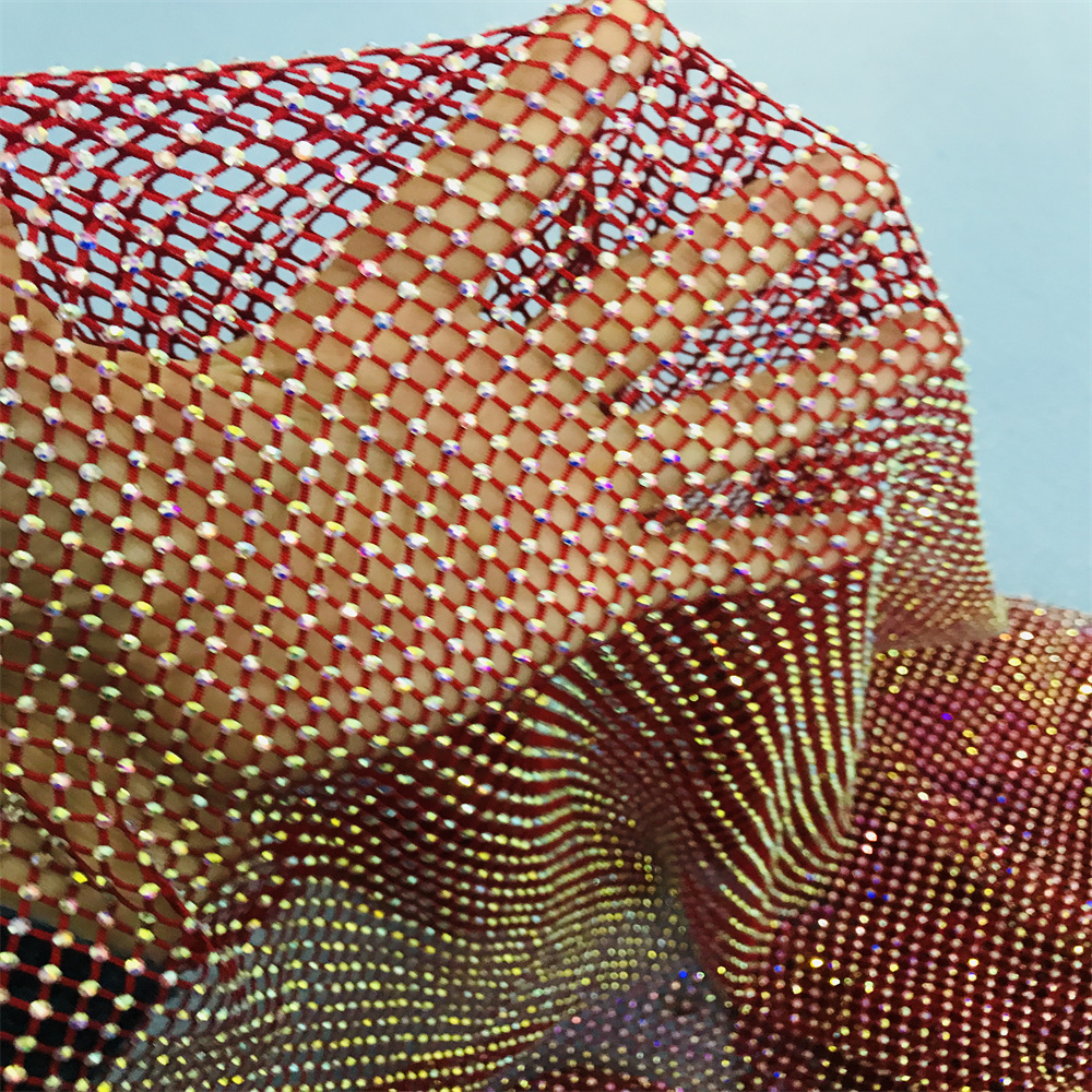 Chunky Glitter Blue Yellow Gla - огляд і ціна Crystal Mesh Fabric