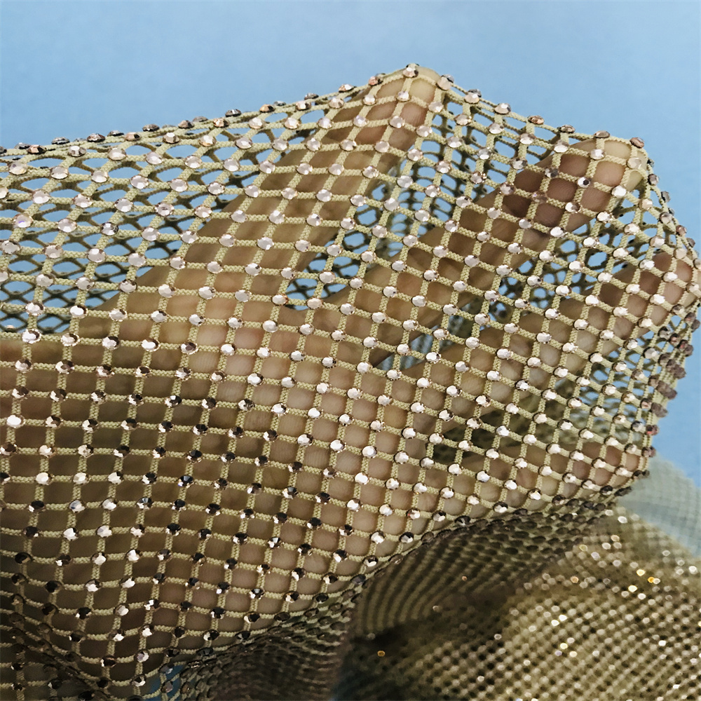 Chunky Glitter Blue Yellow Gla - огляд і ціна Crystal Mesh Fabric