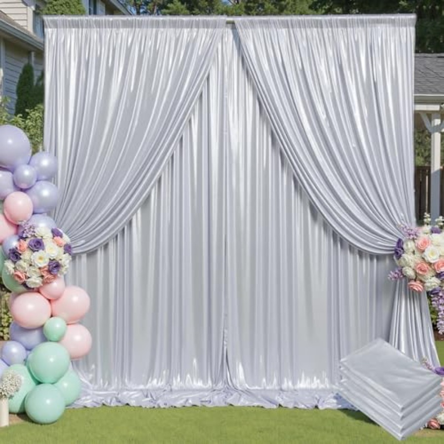 Parties and weddings: silver s - огляд і ціна Sequin Fabric Panel