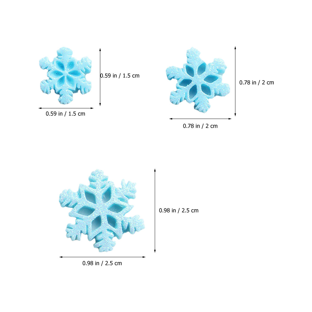 50Pcs Mini Resin Snowflakes Or - огляд і ціна Christmas Craft Embellishment