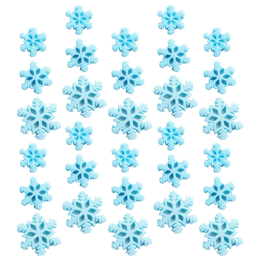 50Pcs Mini Resin Snowflakes Or - огляд і ціна Christmas Craft Embellishment