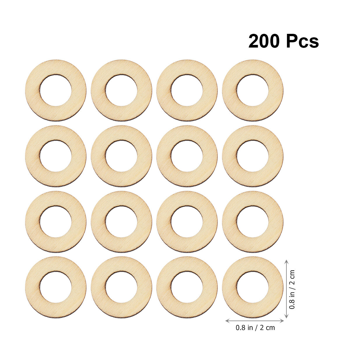 200Pcs Wood Chip Embellishment - огляд і ціна Christmas Craft Embellishment