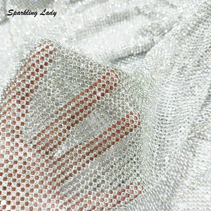 3MM Fashion Metal Rhinestone F - огляд і ціна Crystal Mesh Fabric