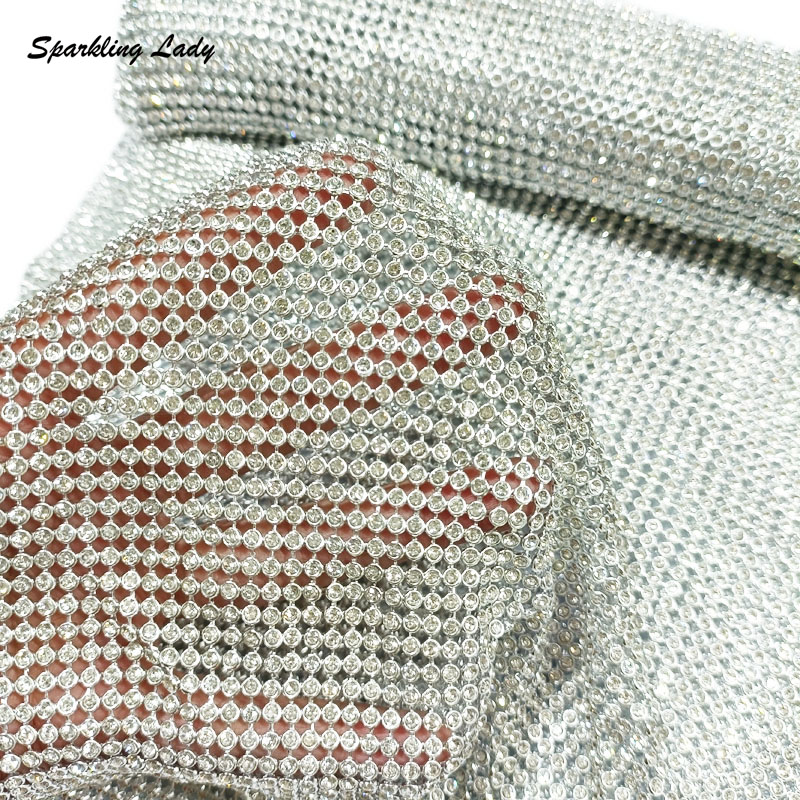 3MM Fashion Metal Rhinestone F - огляд і ціна Crystal Mesh Fabric
