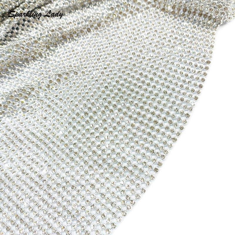 3MM Fashion Metal Rhinestone F - огляд і ціна Crystal Mesh Fabric