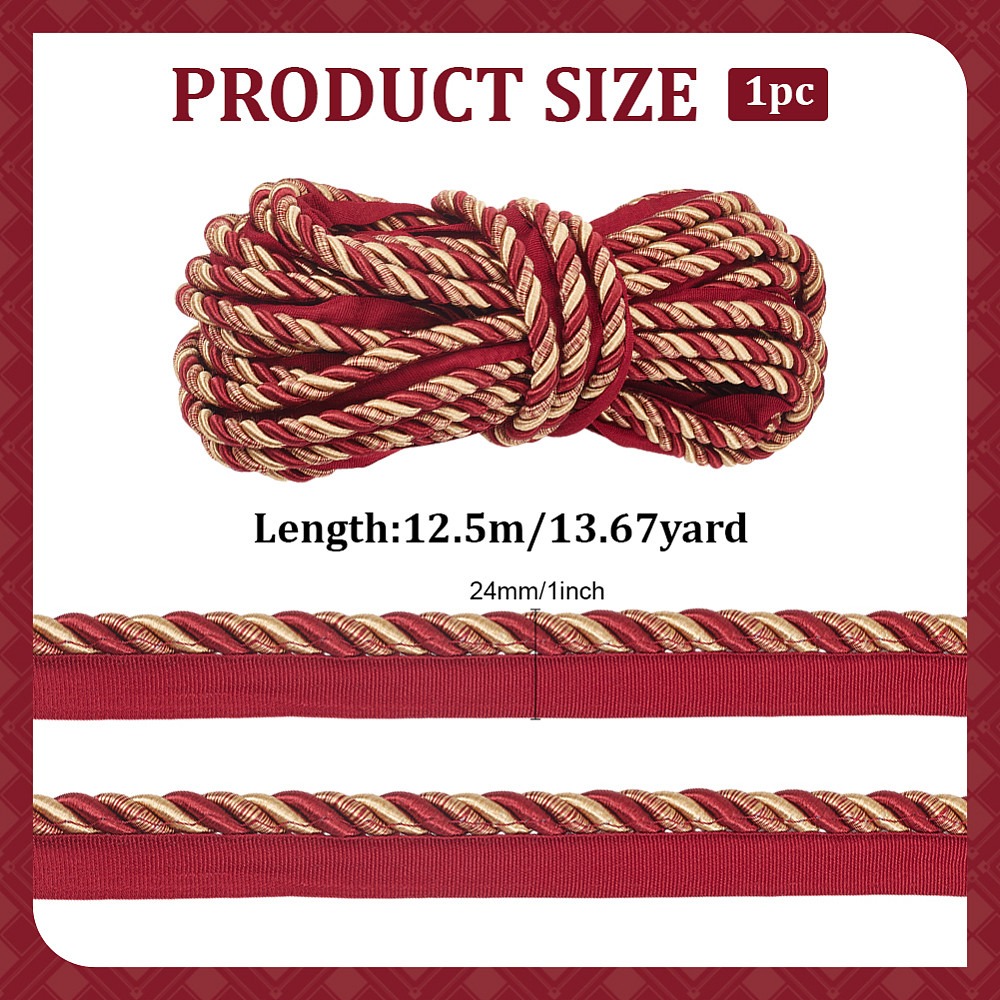 Polyester Twist Lip Cord Trim  - огляд і ціна Cord Trim Twisted