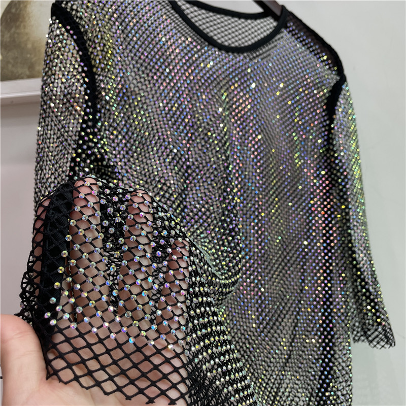 ColorShiny Diamonds  Electric  - огляд і ціна Crystal Mesh Fabric