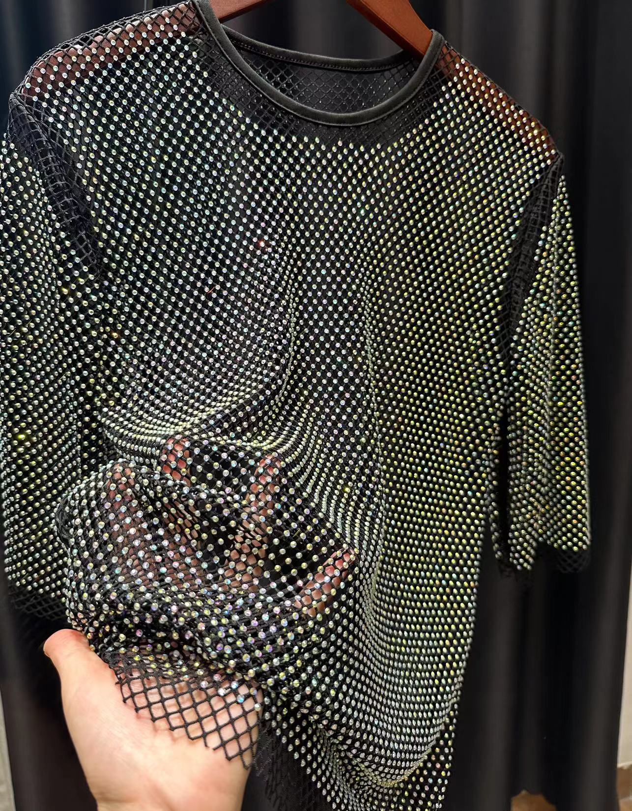 ColorShiny Diamonds  Electric  - огляд і ціна Crystal Mesh Fabric