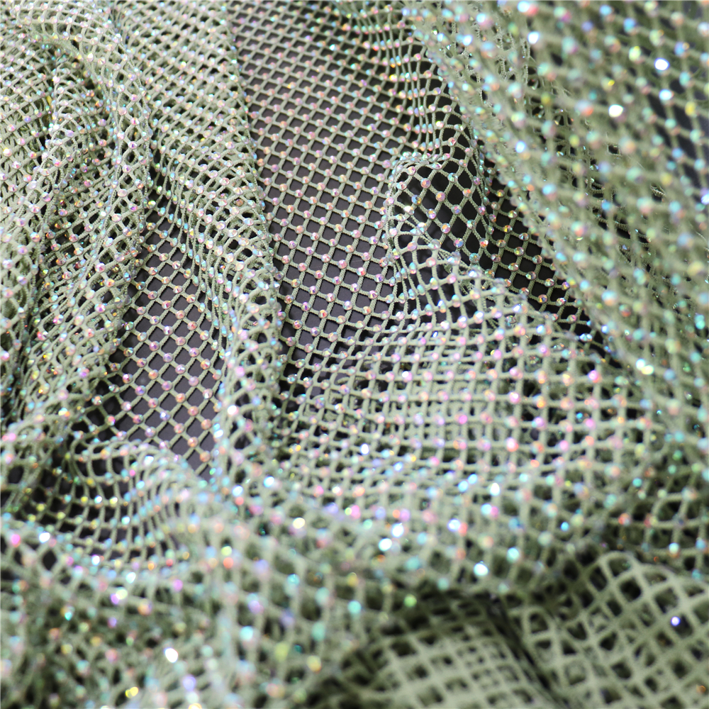 Fashion DIY AB Color Rhineston - огляд і ціна Crystal Mesh Fabric