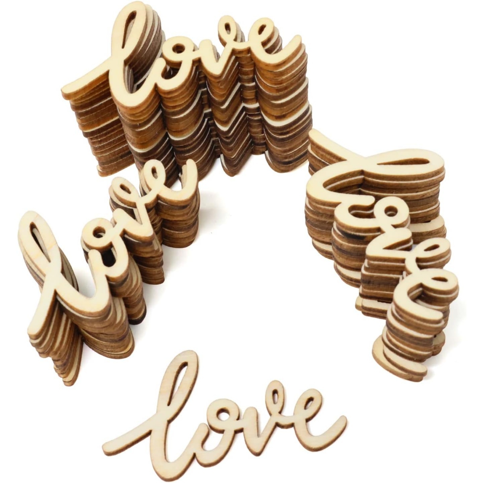 18/36 Pcs Little Love Wood Cra - огляд і ціна Christmas Craft Embellishment