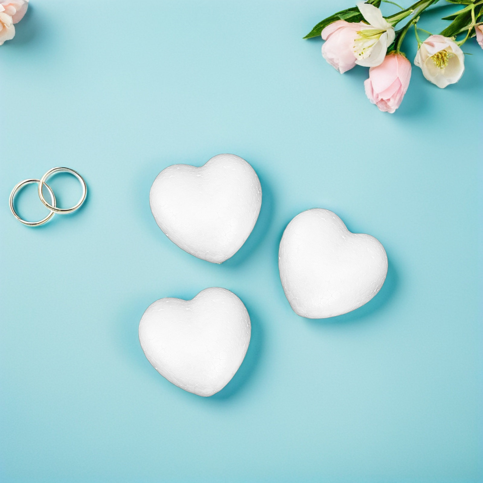 20Pcs Smooth Foam Heart Balls  - огляд і ціна Embellish Craft