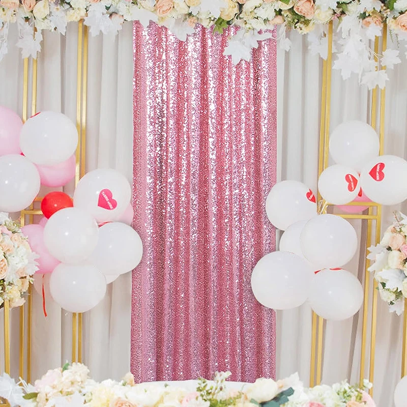 1PC Pink Sequin Backdrop Curta - огляд і ціна Sequin Fabric Panel