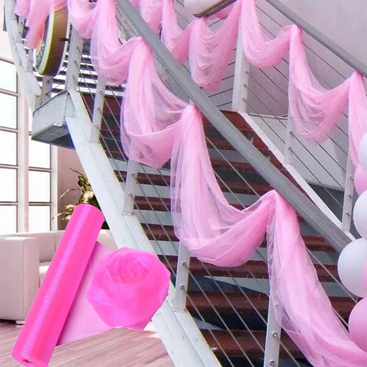 Crystal Organza Fabric Tulle - - огляд і ціна Organza Ribbon Spool