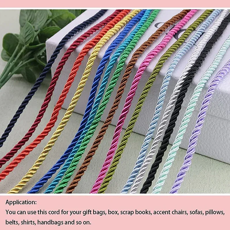 5/10M Silk Rope 3-Ply Braided  - огляд і ціна Cord Trim Twisted