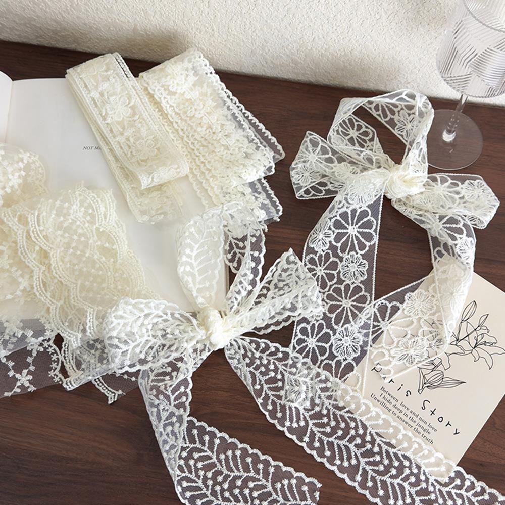 Elegant Lace Scarf Bow Necklac - огляд і ціна Lace Ribbon Trim