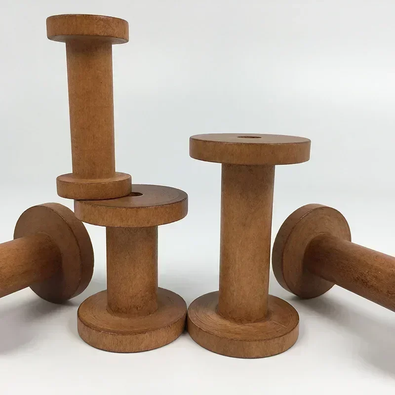 1Pc Vintage Wooden Spools DIY  - огляд і ціна Organza Ribbon Spool