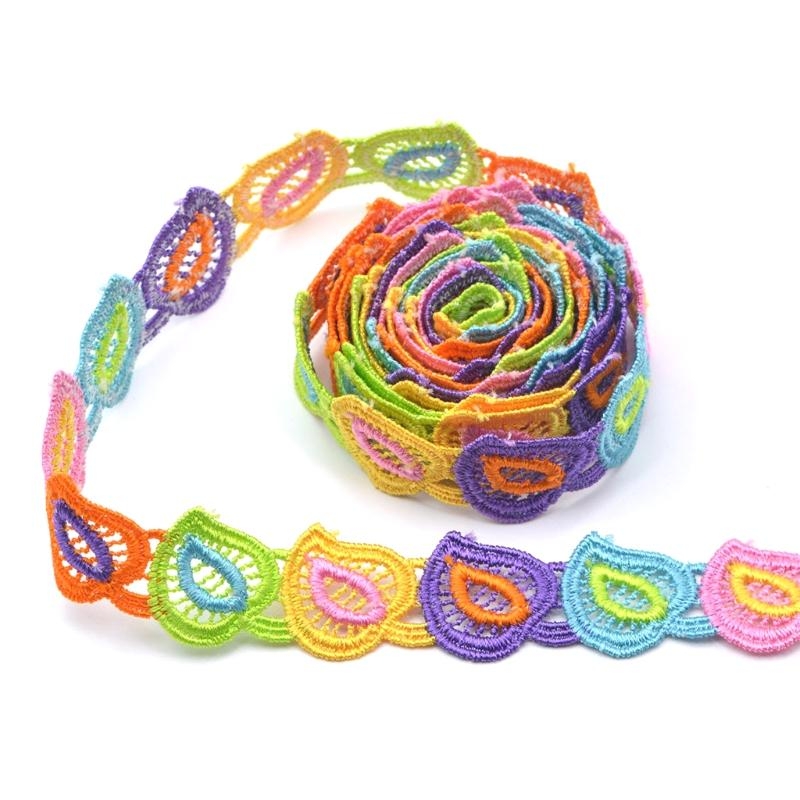 R1WE 15 Yards 2.5cm Colorful H - огляд і ціна Lace Ribbon Trim