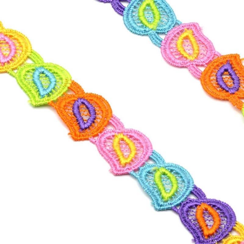 R1WE 15 Yards 2.5cm Colorful H - огляд і ціна Lace Ribbon Trim