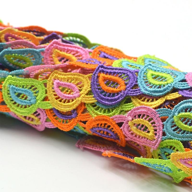 R1WE 15 Yards 2.5cm Colorful H - огляд і ціна Lace Ribbon Trim