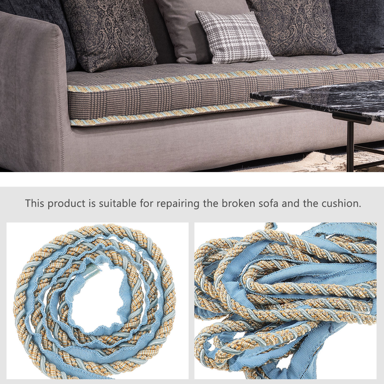 Four Braided Polyester Decorat - огляд і ціна Cord Trim Twisted