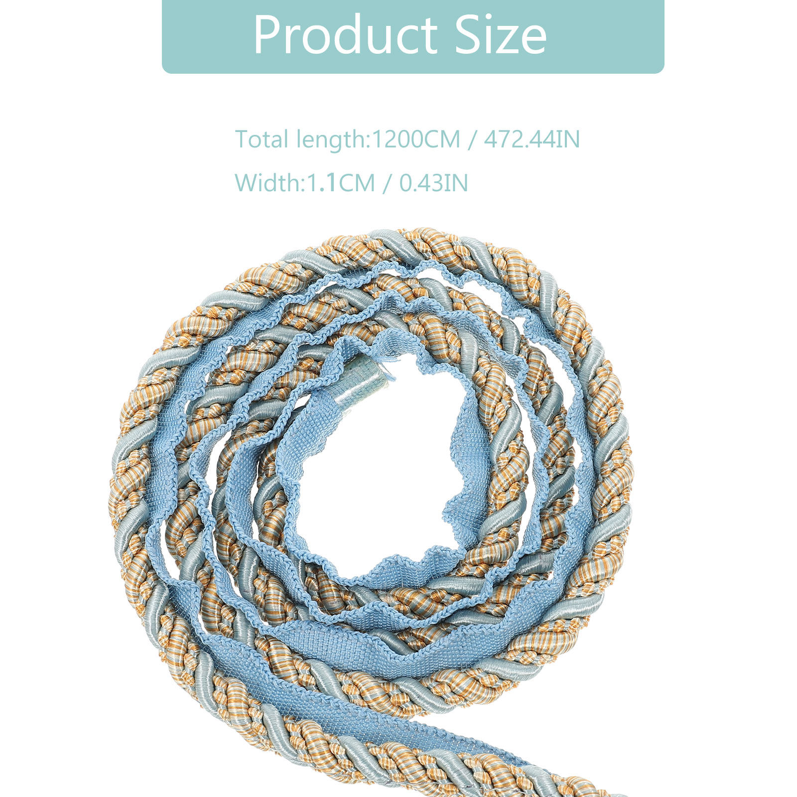 Four Braided Polyester Decorat - огляд і ціна Cord Trim Twisted