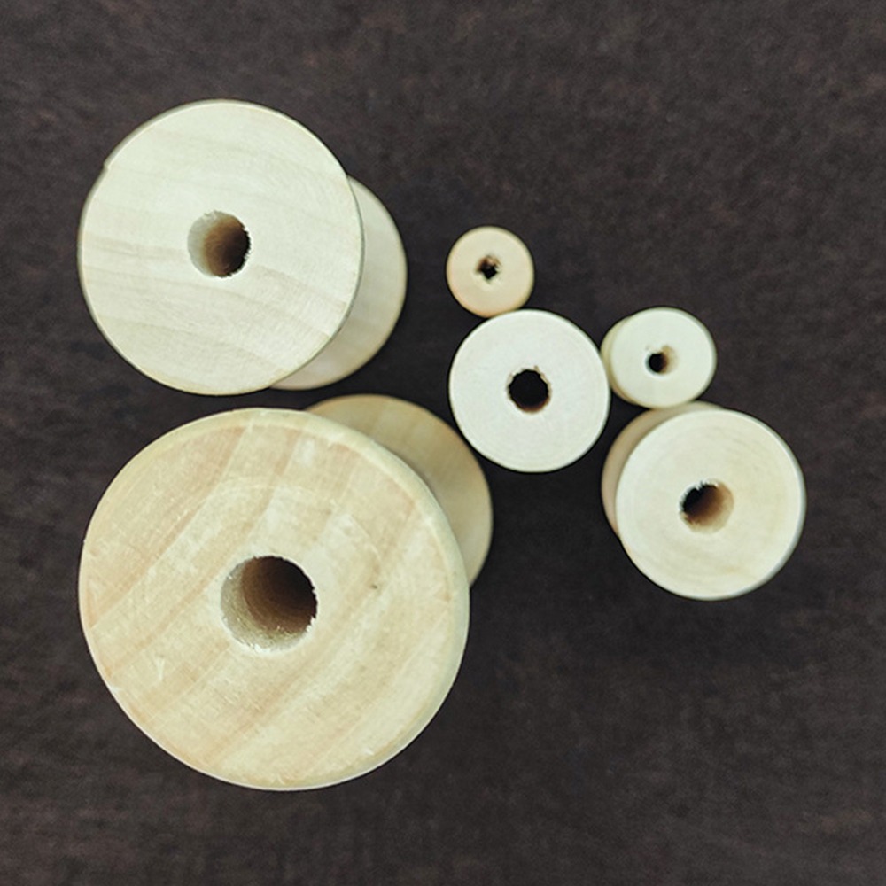 5/10PCS Wooden Bobbins Spools  - огляд і ціна Organza Ribbon Spool