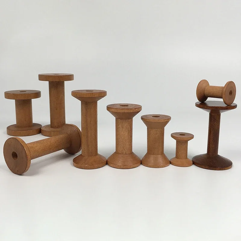 Vintage Wooden Spools DIY Reel - огляд і ціна Organza Ribbon Spool