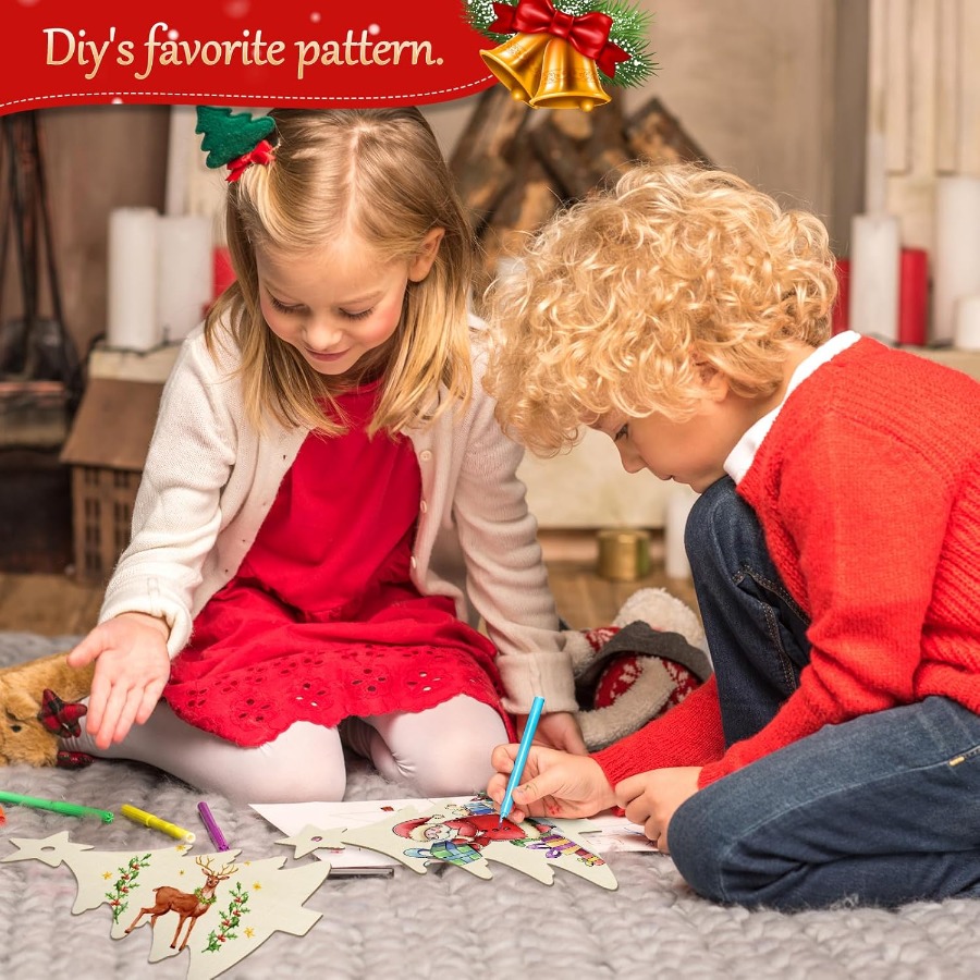 Wooden Ornaments Craft Predril - огляд і ціна Christmas Craft Embellishment