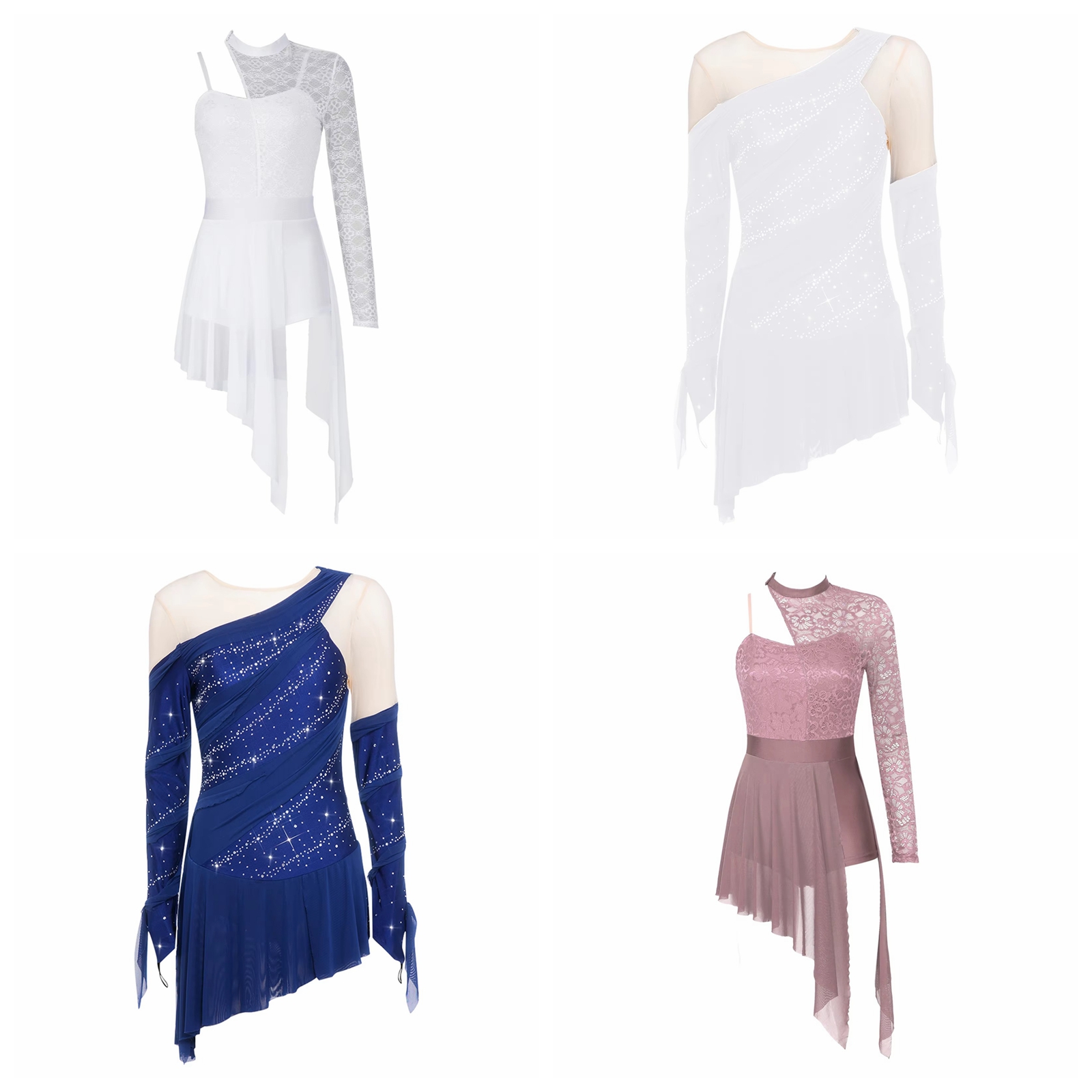 Women Rhinestone Lyrical Dance - огляд і ціна Rhinestone Banding Trim