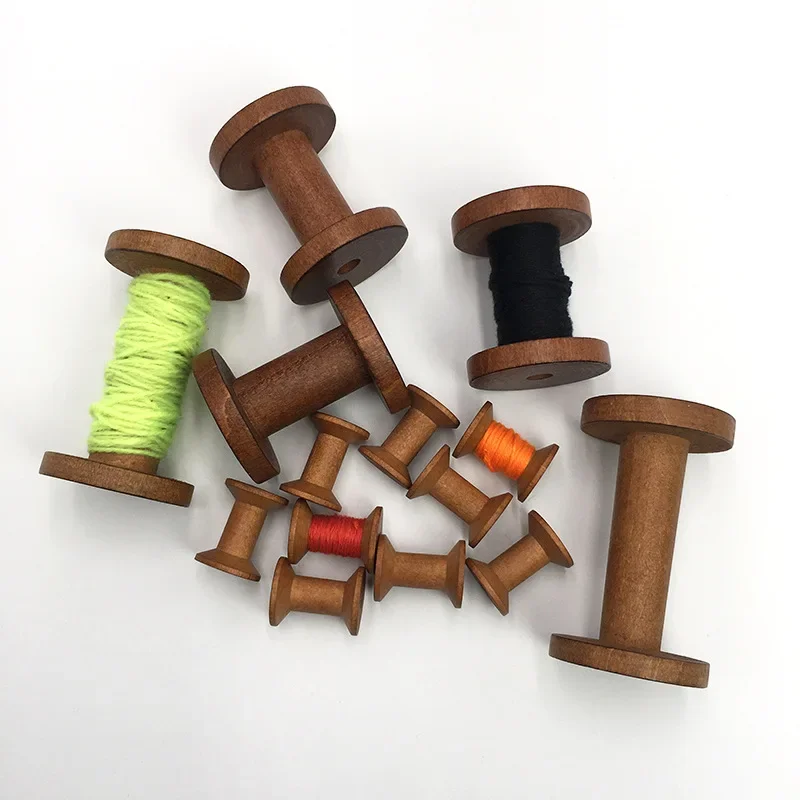 1Pc Brown Big Wood Empty Spool - огляд і ціна Organza Ribbon Spool