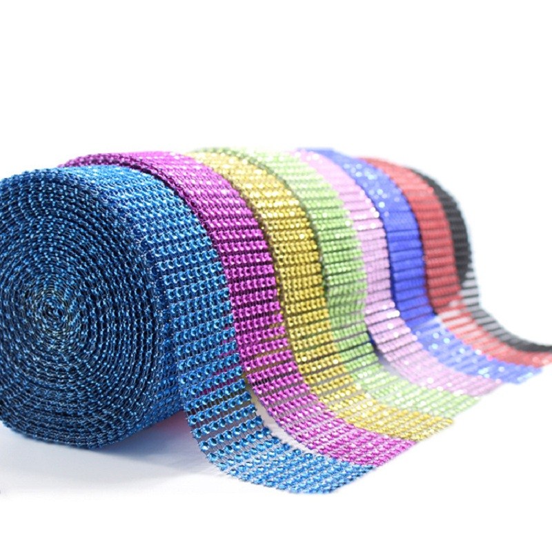 2Yard 4CM Gold Silver DIY Diam - огляд і ціна Crystal Mesh Fabric