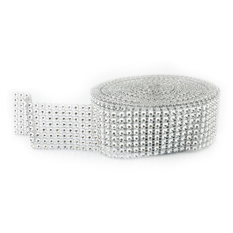 2Yard 4CM Gold Silver DIY Diam - огляд і ціна Crystal Mesh Fabric