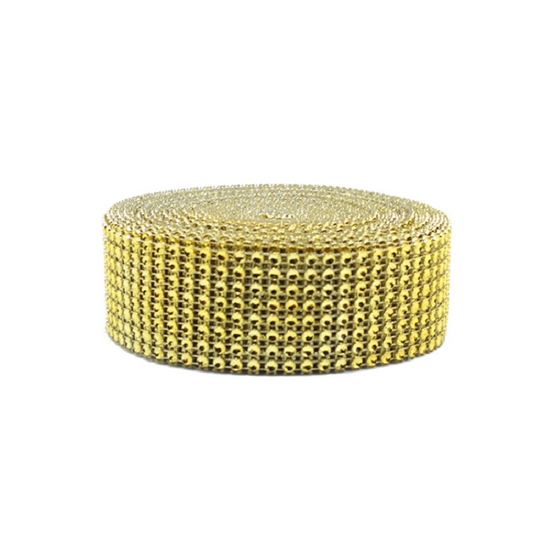 2Yard 4CM Gold Silver DIY Diam - огляд і ціна Crystal Mesh Fabric