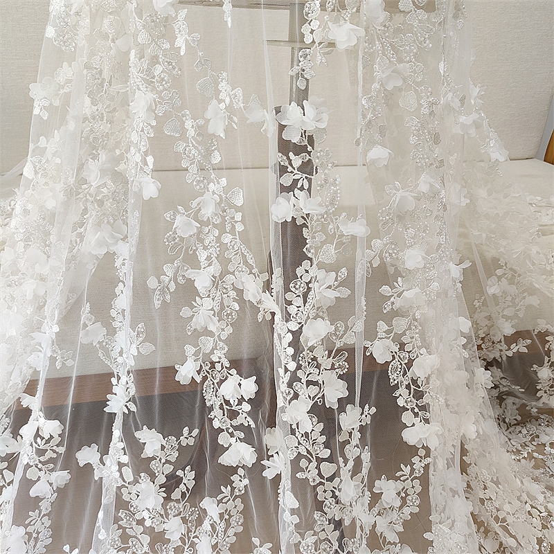 Ivory 3D Floral Hand Beaded La - огляд і ціна Embellish Craft