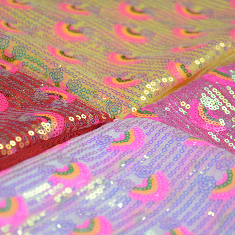 3mm Rainbow Sequin Glitter Fab - огляд і ціна Sequin Fabric Panel