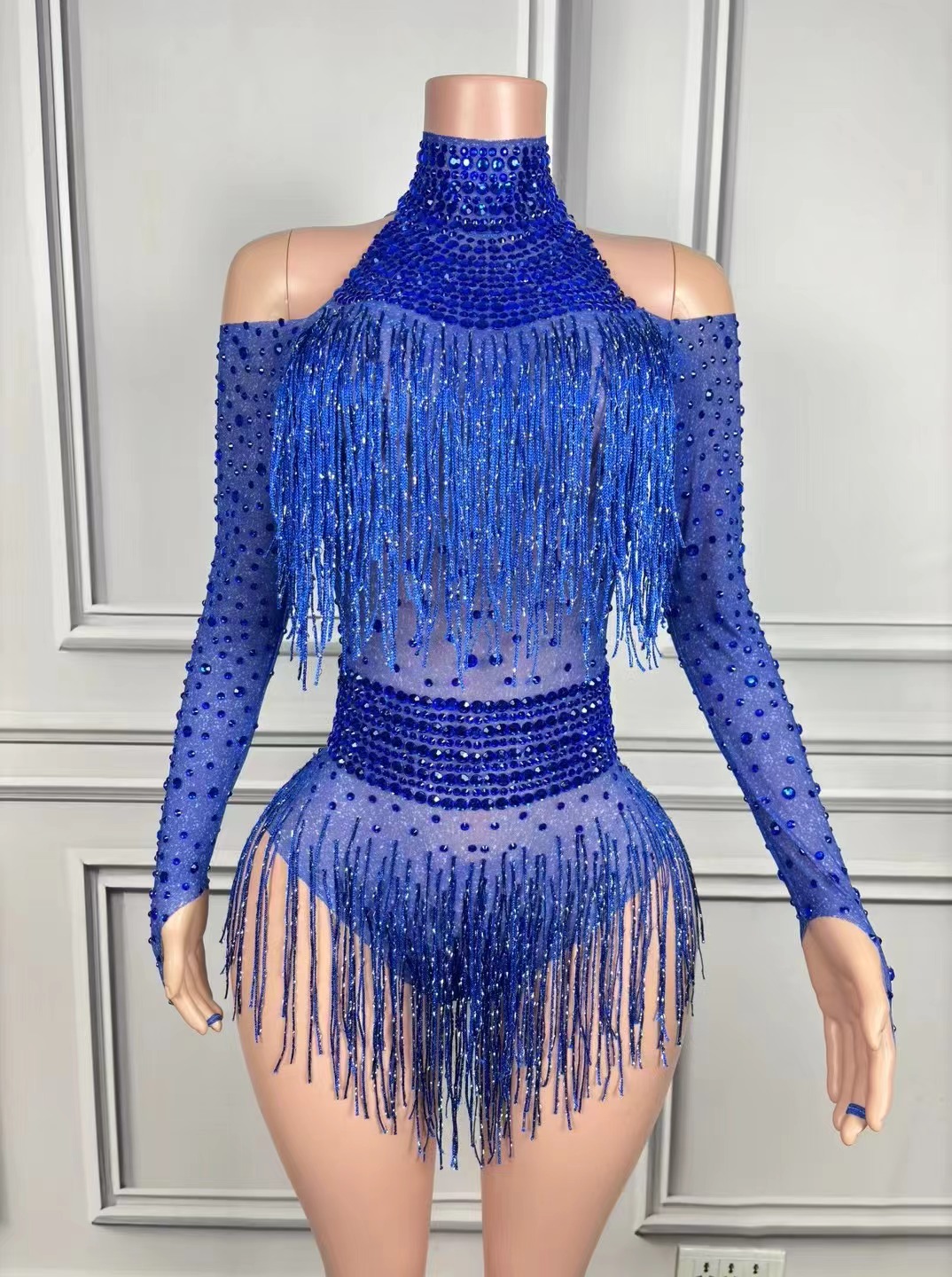 Singer Dancer Costume Sparkly  - огляд і ціна Rhinestone Banding Trim