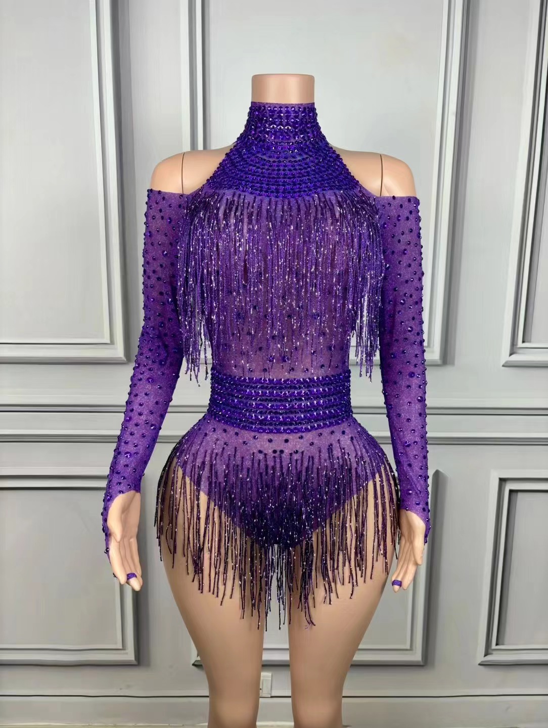 Singer Dancer Costume Sparkly  - огляд і ціна Rhinestone Banding Trim