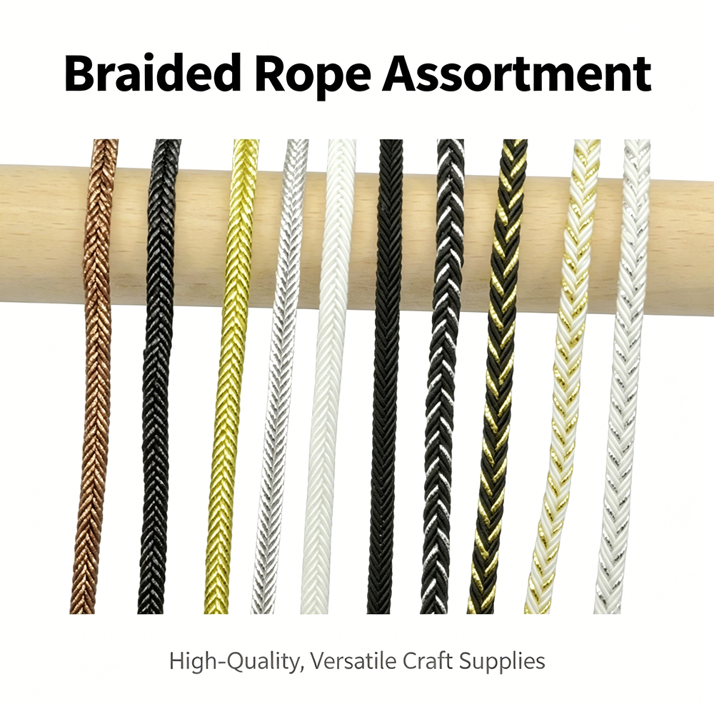 5m/16.4ft each pack Metallic T - огляд і ціна Cord Trim Twisted