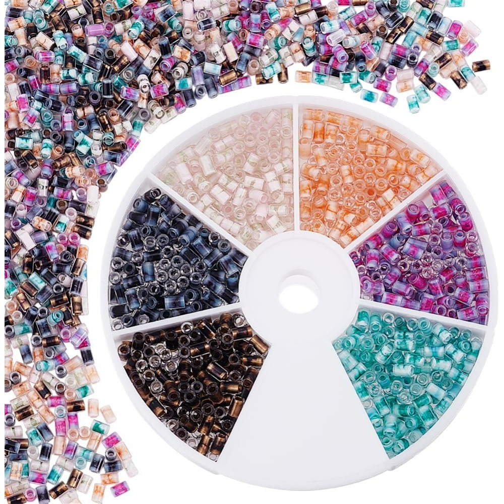 720pcs 6 Colors Tube Beads 24g - огляд і ціна Embroidery Craft