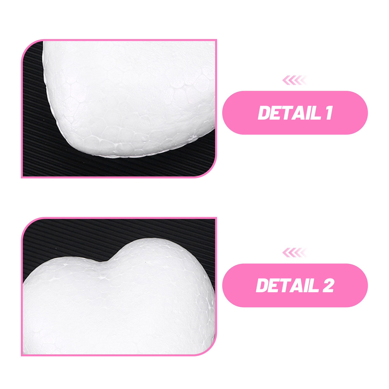 20Pcs Blank Heart Foam Balls L - огляд і ціна Embellish Craft