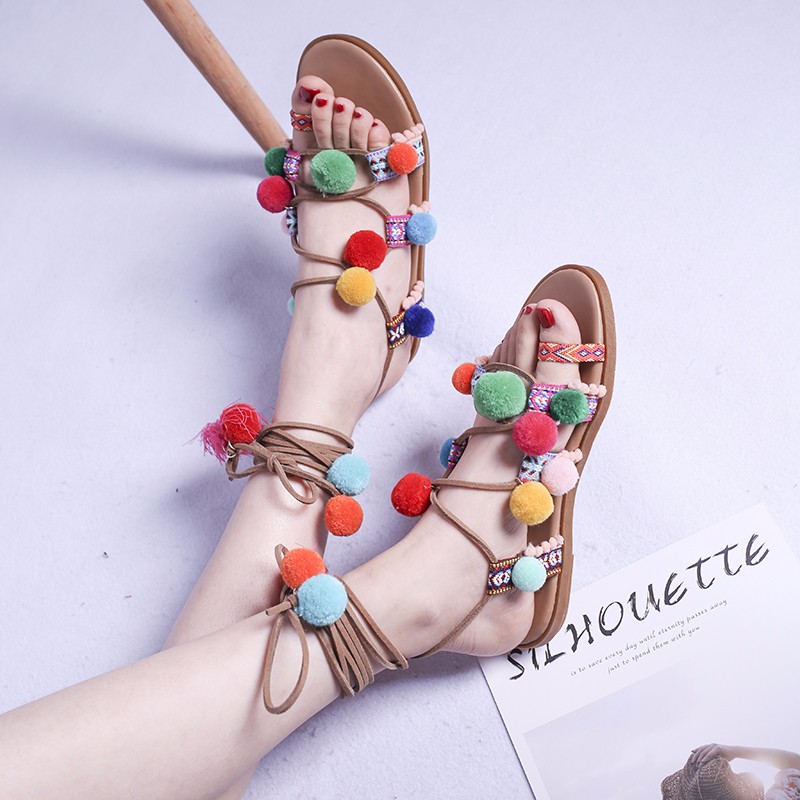 Women's Sandals Able and Elega - огляд і ціна Tassel Fringe Trim