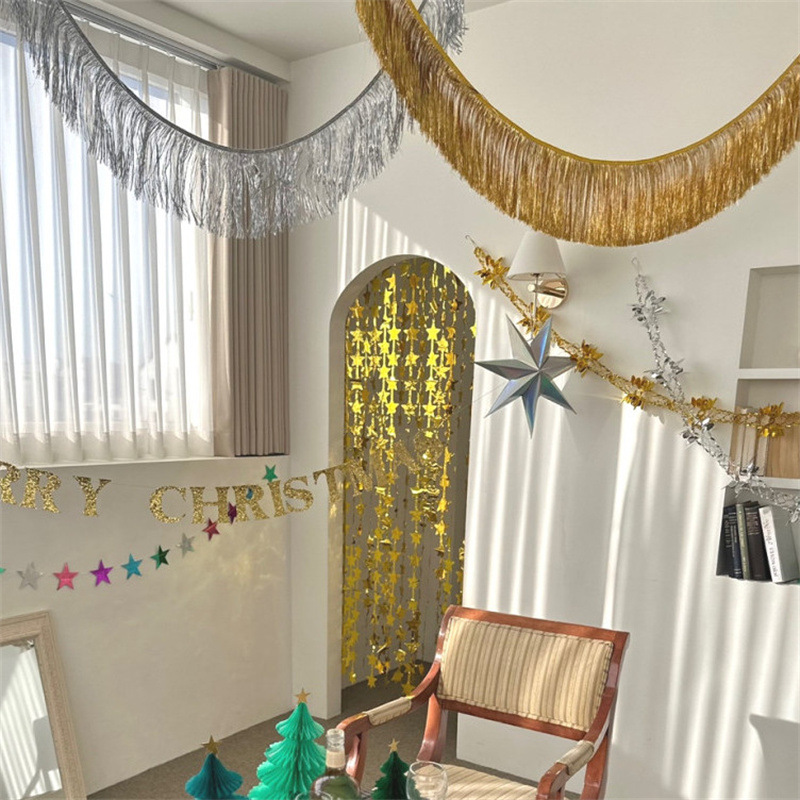 Shiny Tinsel Tassels Fringes B - огляд і ціна Tassel Fringe Trim