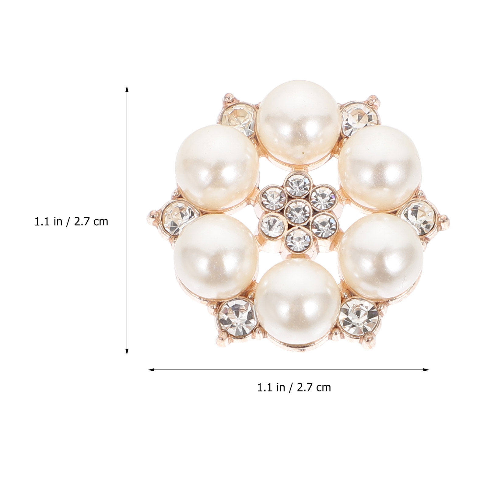 30Pcs Pearl Flower Button DIY  - огляд і ціна Embellishment Crafts