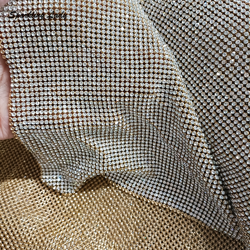 2MM Silver Crystal Mesh Fabric - огляд і ціна Crystal Mesh Fabric