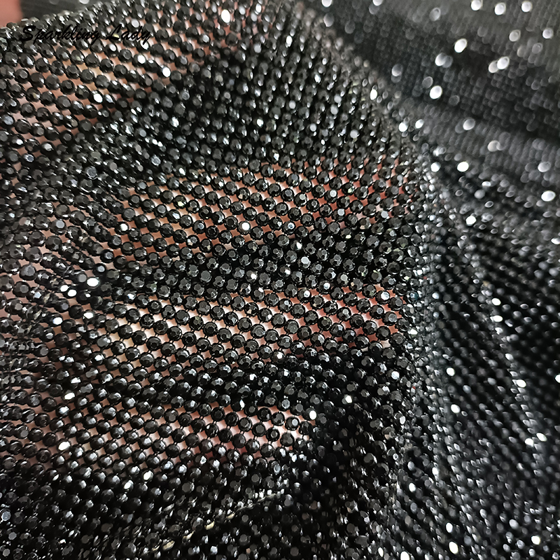 2MM Silver Crystal Mesh Fabric - огляд і ціна Crystal Mesh Fabric